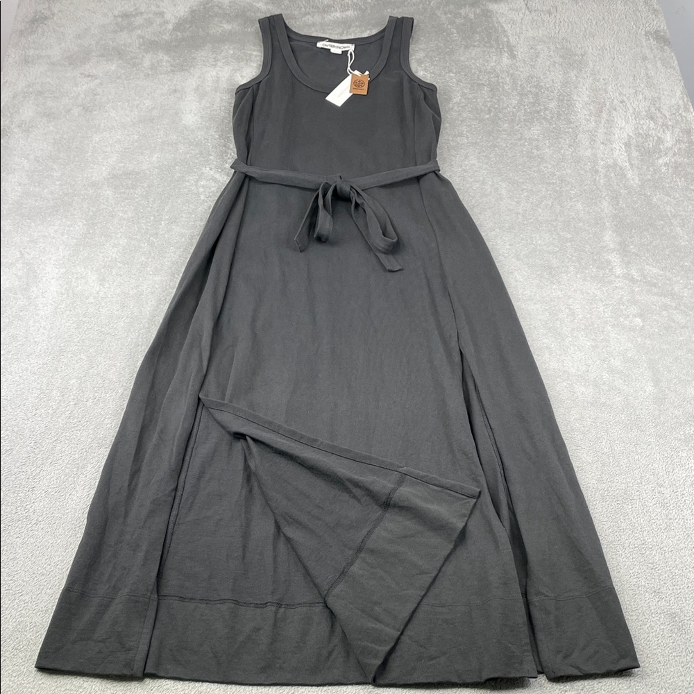 NEW Outerknown XS 100% Organic‎ Cotton Washed Black Sleeveless Dress